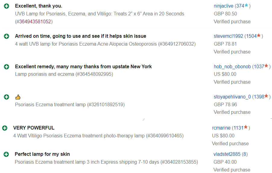 Psoriasis Eczema Vitiligo treatment USB lamp