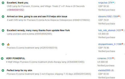 Psoriasis Eczema Vitiligo treatment USB lamp