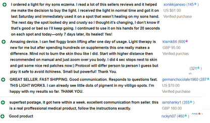 Medical skin lamp 20 × 20 cm in 20 seconds